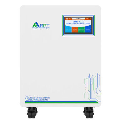 良い価格 LiFePO4 住宅用エネルギー貯蔵 5.2 kWh 容量と持続可能なエネルギー管理のための 200W ソーラーパネル オンライン